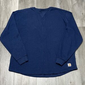 Carhartt Men’s relaxed Fit Mid weight Crewneck Sweatshirt cotton-blend fabric/ L